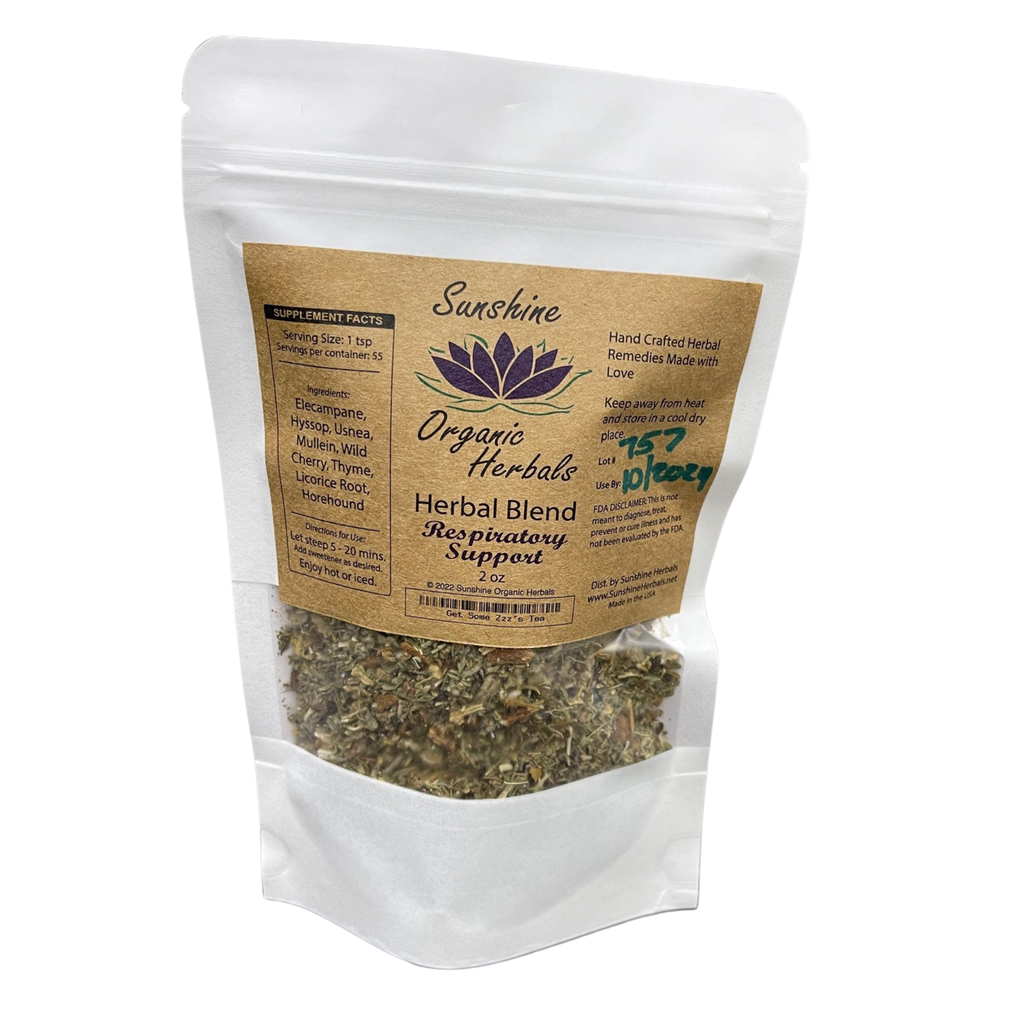 Respiratory Support Herbal Tea Blend