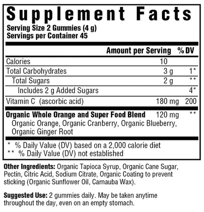 MegaFood C Defense Gummies - Sunshine Organic Herbals LLC